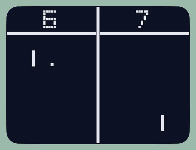 Free download Pong Video Game 1970S -  free illustration to be edited with GIMP free online image editor