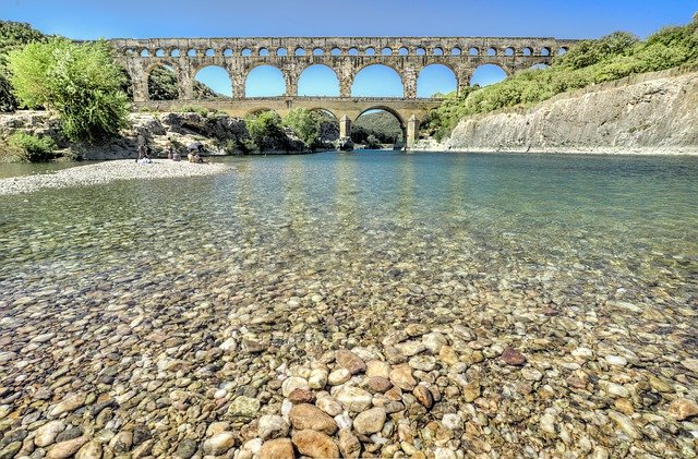 Free download pont du gard france gardon bridge free picture to be edited with GIMP free online image editor