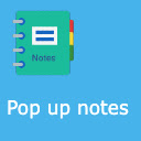 Popup Notes  screen for extension Chrome web store in OffiDocs Chromium