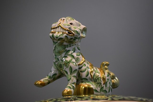 Free download Porcelain Lion Statue -  free photo or picture to be edited with GIMP online image editor