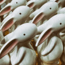 Porcelain rabbits with pink ears  screen for extension Chrome web store in OffiDocs Chromium