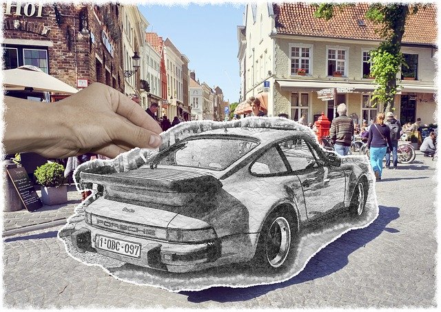 Free picture Porsche Brugge Street -  to be edited by GIMP free image editor by OffiDocs