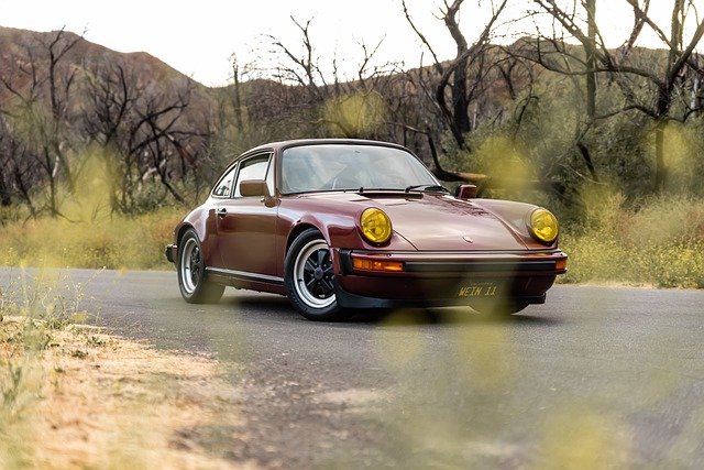 Free download porsche road retro car vintage free picture to be edited with GIMP free online image editor