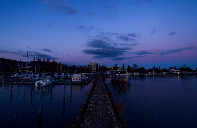 Free download Port Boat Twilight -  free photo or picture to be edited with GIMP online image editor