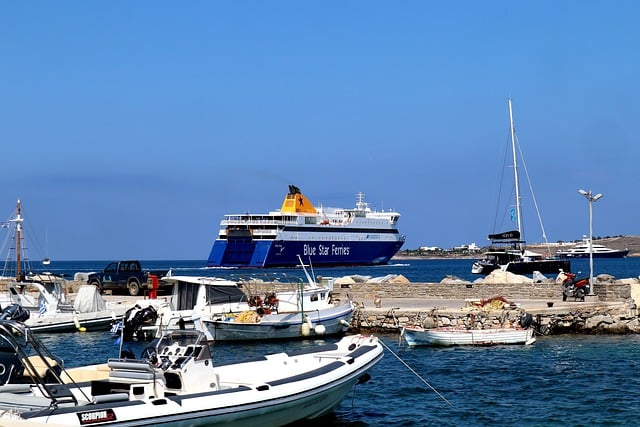 Free download port ferry paros greece cyclades free picture to be edited with GIMP free online image editor