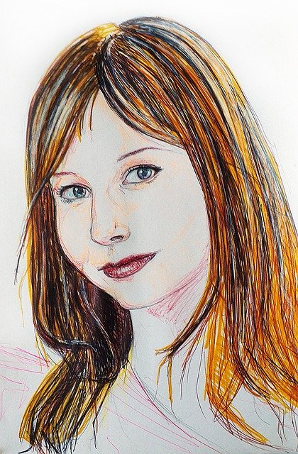Kostenloser Download Portrait Girl Woman Brown - kostenlose Illustration, die mit dem kostenlosen Online-Bildeditor GIMP bearbeitet werden kann
