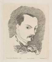 Free download Portrait of Charles Baudelaire, after his own design of 1848 free photo or picture to be edited with GIMP online image editor