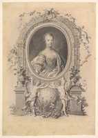 Free download Portrait of Queen Marie-Antoinette in an ornamental frame free photo or picture to be edited with GIMP online image editor