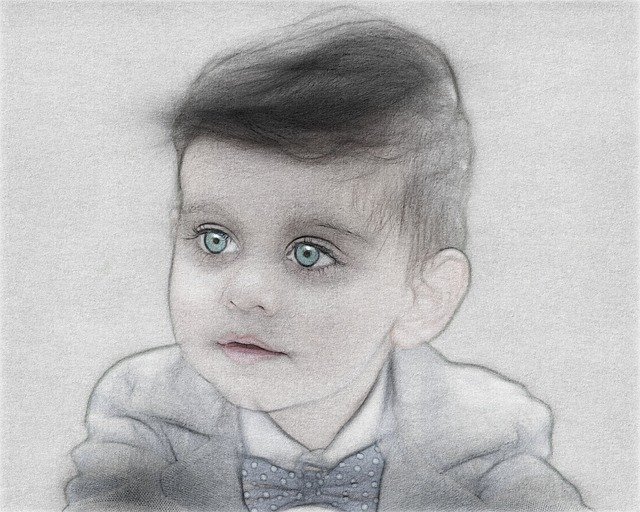 Free download Portrait People Child Facial -  free illustration to be edited with GIMP free online image editor