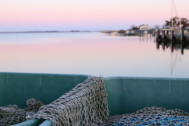 Free download port sunrise fishing net fishing free picture to be edited with GIMP free online image editor