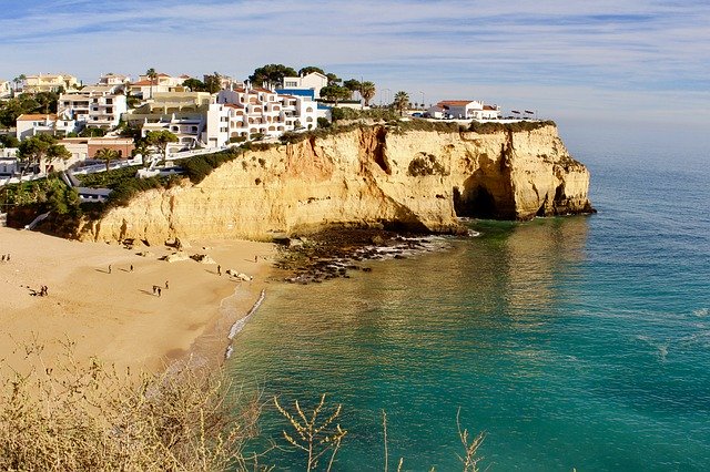 Free download Portugal Algarve Cliffs -  free photo or picture to be edited with GIMP online image editor
