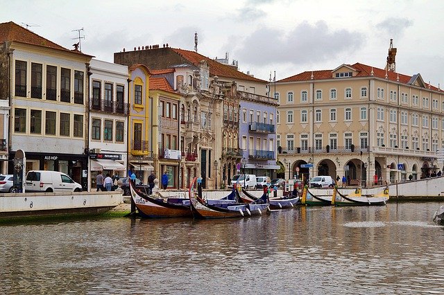 Free download Portugal Aveiro Boats -  free photo or picture to be edited with GIMP online image editor