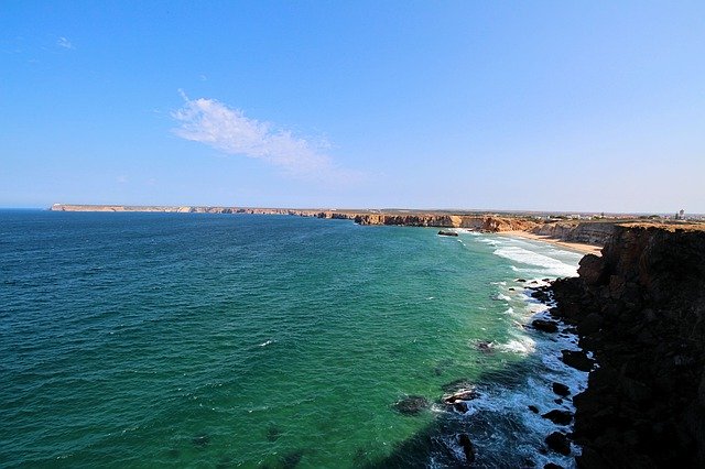 Téléchargement gratuit Portugal Rocher de Sagres - photo ou image gratuite à modifier avec l'éditeur d'images en ligne GIMP