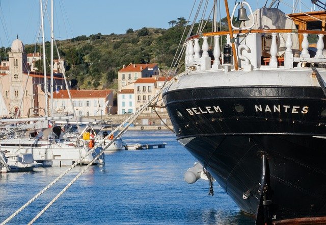 Free download Port-Vendres Port Boat -  free photo or picture to be edited with GIMP online image editor