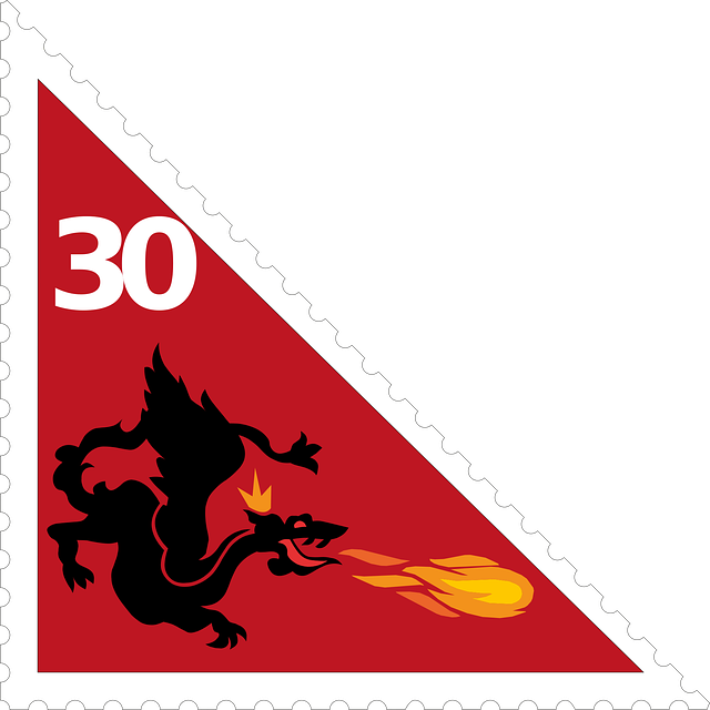 Free download Postage Stamps Dragon - Free vector graphic on Pixabay free illustration to be edited with GIMP free online image editor