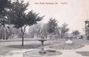 Free download Post Card Fairbury, Illinois City Park Photo Side free photo or picture to be edited with GIMP online image editor