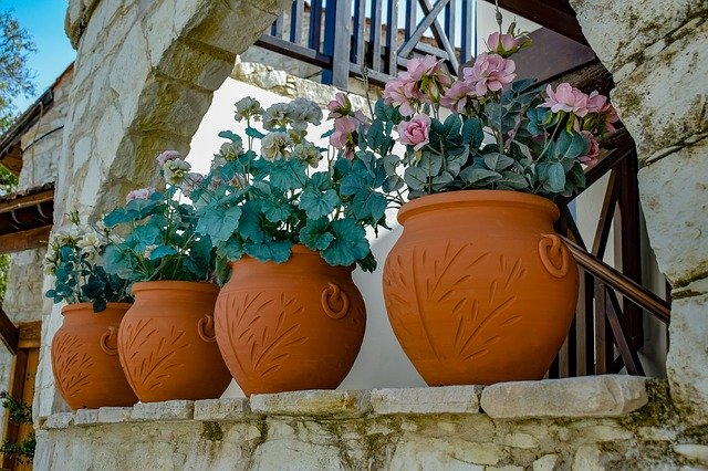 Free download Pottery Flower Pot Decorative -  free photo or picture to be edited with GIMP online image editor