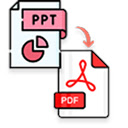 PPT to PDF  screen for extension Chrome web store in OffiDocs Chromium