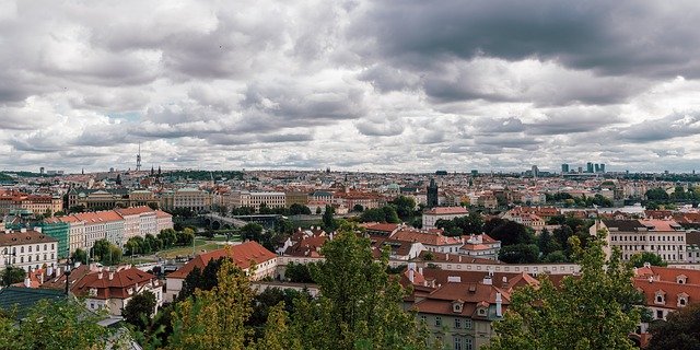 Baixe gratuitamente o Panorama de Praga, República Tcheca - foto ou imagem gratuita a ser editada com o editor de imagens online do GIMP