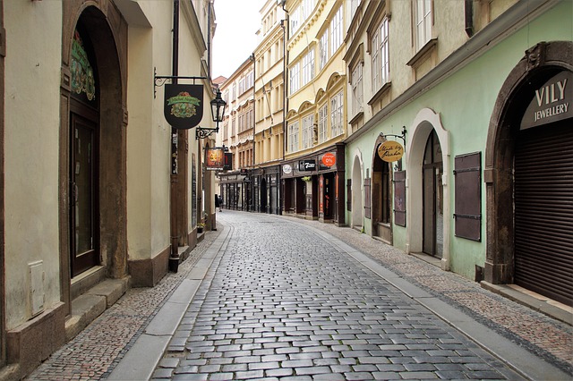 Free download prague street old empty city free picture to be edited with GIMP free online image editor