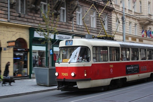 Free download Prague Tram City -  free photo or picture to be edited with GIMP online image editor