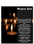 Free download Prayer List Template DOC, XLS or PPT template free to be edited with LibreOffice online or OpenOffice Desktop online