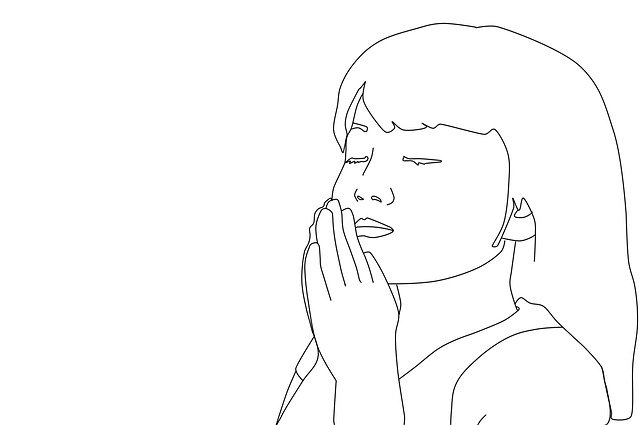 Free download Prayer Praying Girl Coloring -  free illustration to be edited with GIMP free online image editor