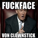 President Fuckface Von Clownstick  screen for extension Chrome web store in OffiDocs Chromium