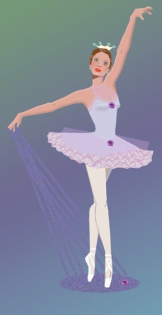 Free download Pretty Woman Ballet Dancer -  free illustration to be edited with GIMP free online image editor