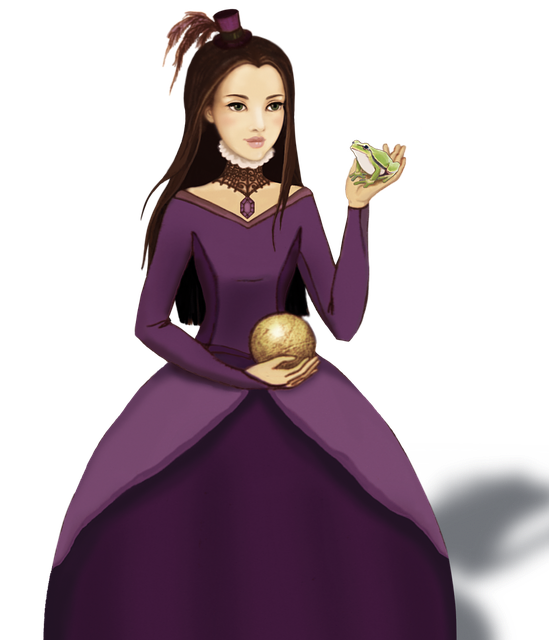 تنزيل مجاني رسم توضيحي مجاني لـ Princess Girl Frog ليتم تحريره باستخدام محرر الصور عبر الإنترنت GIMP