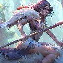 Princess Mononoke Anime Girl Anime Theme  screen for extension Chrome web store in OffiDocs Chromium