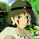 Princess Mononoke New Tab Extension  screen for extension Chrome web store in OffiDocs Chromium