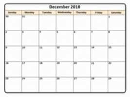 Free download Printable December 2018 Calendar Countdown free photo or picture to be edited with GIMP online image editor