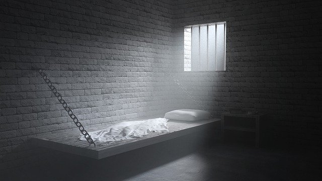Free download prison jail bed brick walls free picture to be edited with GIMP free online image editor