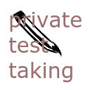 Private test taking tab  screen for extension Chrome web store in OffiDocs Chromium