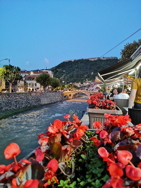 Free download Prizren River Flowers -  free photo or picture to be edited with GIMP online image editor