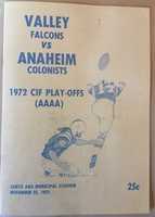Free download PROGRAM 1972 Santa Ana Valley vs Anaheim CIF AAAA 1st Round free photo or picture to be edited with GIMP online image editor