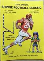 Free download PROGRAM 1974 Shrine All-Star Football Game free photo or picture to be edited with GIMP online image editor