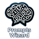 Prompts Wizard  screen for extension Chrome web store in OffiDocs Chromium
