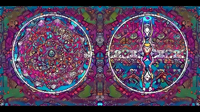 Free download Psychedelic Abstract Purple -  free illustration to be edited with GIMP free online image editor