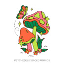 Psychedelic Backgrounds  screen for extension Chrome web store in OffiDocs Chromium