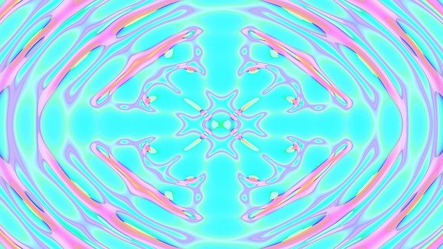 Free download Psychedelic Flyers Turquoise -  free illustration to be edited with GIMP free online image editor