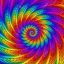 Psychedelic Rainbow Spiral  screen for extension Chrome web store in OffiDocs Chromium