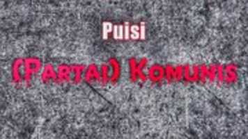 Free download Puisi ( Partai) Komunis free photo or picture to be edited with GIMP online image editor
