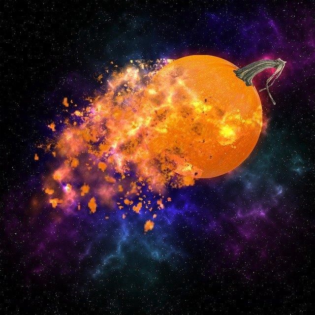 Descarga gratuita Pumpkin Explode Halloween: ilustración gratuita para editar con el editor de imágenes en línea gratuito GIMP