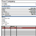 Free download Purchase Order Form DOC, XLS or PPT template free to be edited with LibreOffice online or OpenOffice Desktop online