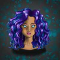 Free download Purple Woman Drawing free photo or picture to be edited with GIMP online image editor
