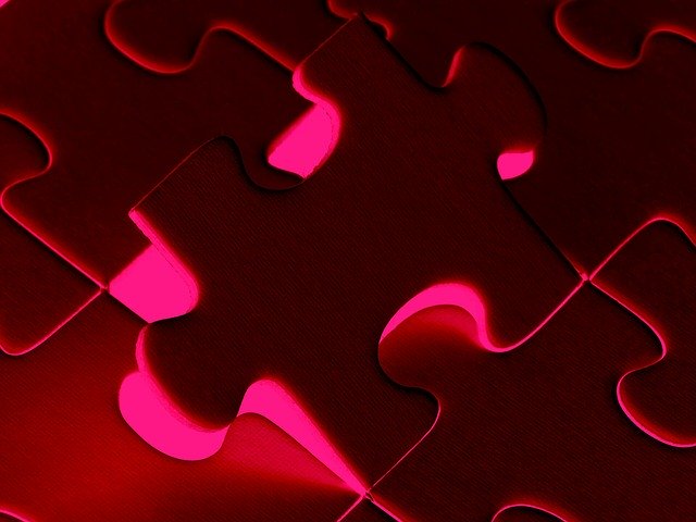Free download Puzzle Bright Red -  free illustration to be edited with GIMP free online image editor