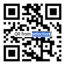 QR from selection  screen for extension Chrome web store in OffiDocs Chromium