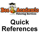 Quick References by Bee Academic Tutoring  screen for extension Chrome web store in OffiDocs Chromium